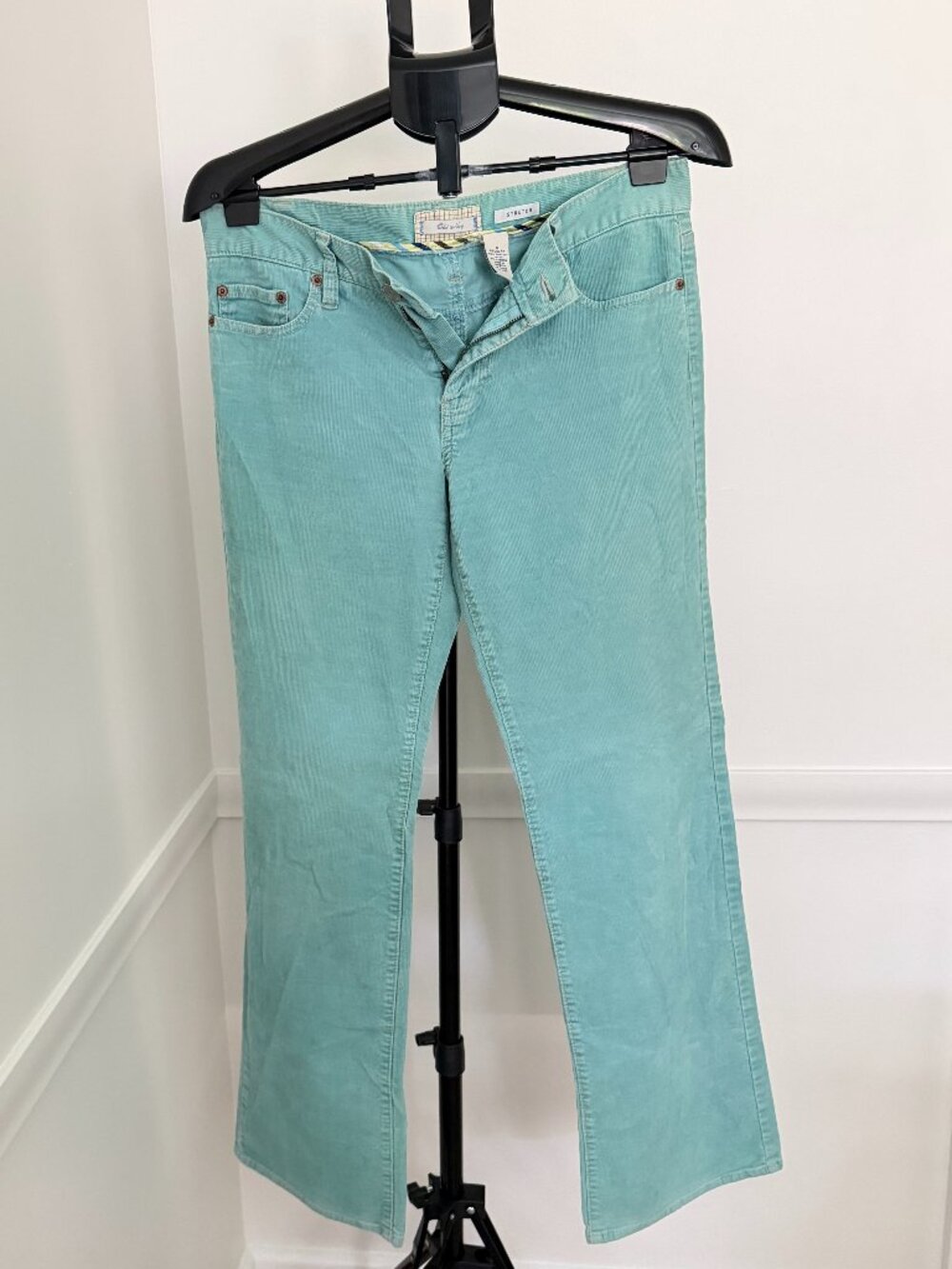 Old Navy Light Turquoise Corduroy Pants Size 6